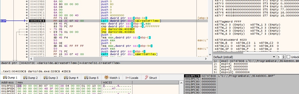 A step-by-step analysis of a new version of Darkside Ransomware (v. 2.1 ...